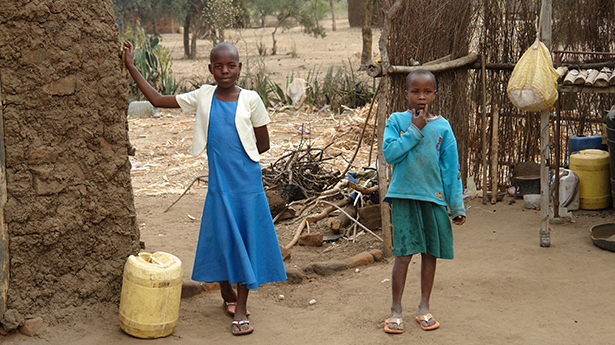 Girls in the village